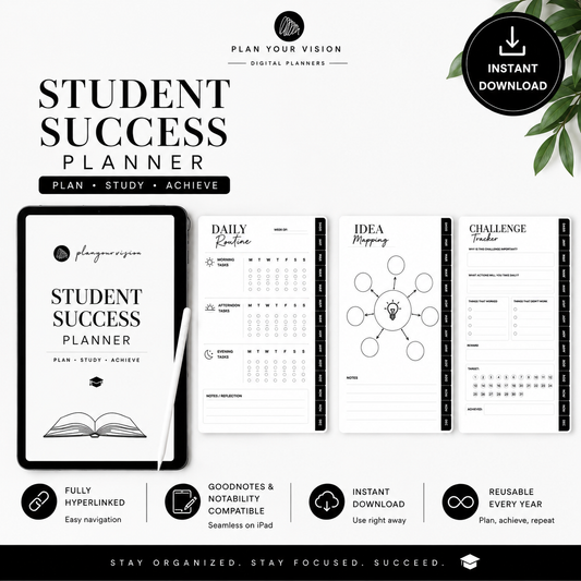 Student Success Planner & Goal Setters